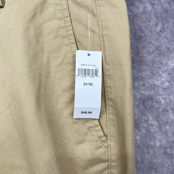 GAP GAPFLEX5 Pants Mens 31x32 Athletic Fit Tan Stretch Taper Flat Front NEW - Picture 4 of 12